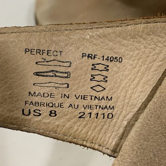 Taos Women’s Perfect Sz 8 Tan Leather Flat Thong Sandals - Picture 12 of 12